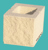 פרט בלוק מבוקע חצאים